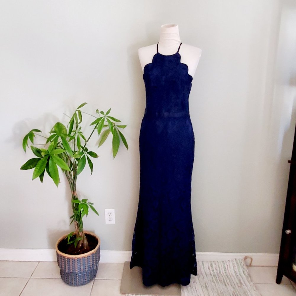 Lulu's Zenith Navy Blue Maxi Dress